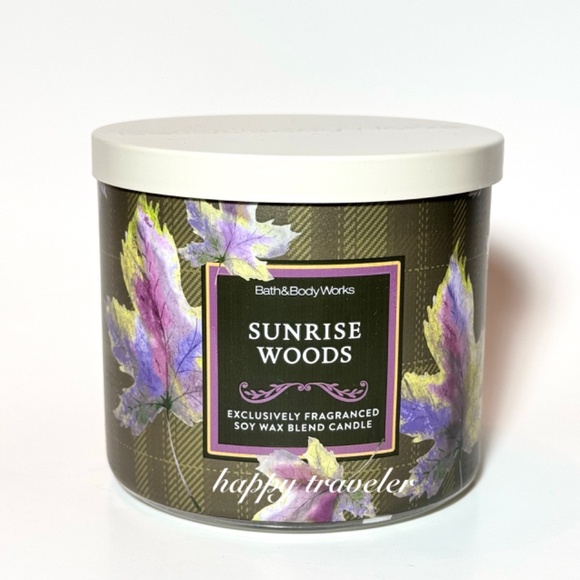 SUNRISE WOODS 3 Wick Candle - Picture 1 of 3